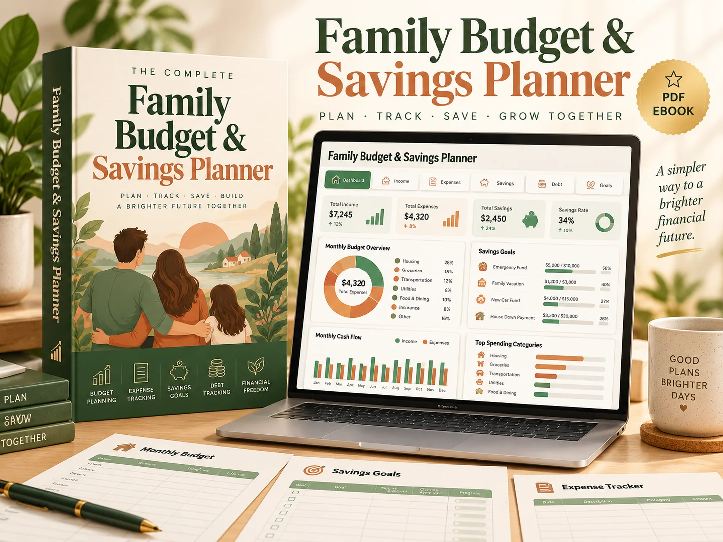 Family Budget & Savings Planner product preview